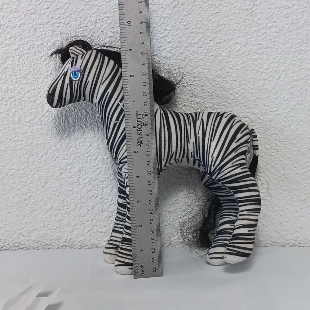 Animal Lovin Barbie Zebra Plush 1988 Standing Stuffed Animal Friend Replacement